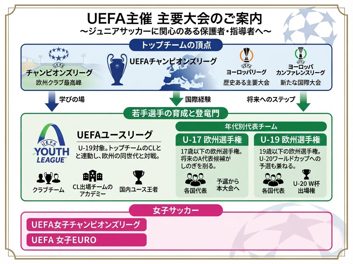 UEFAが主催する主要な大会